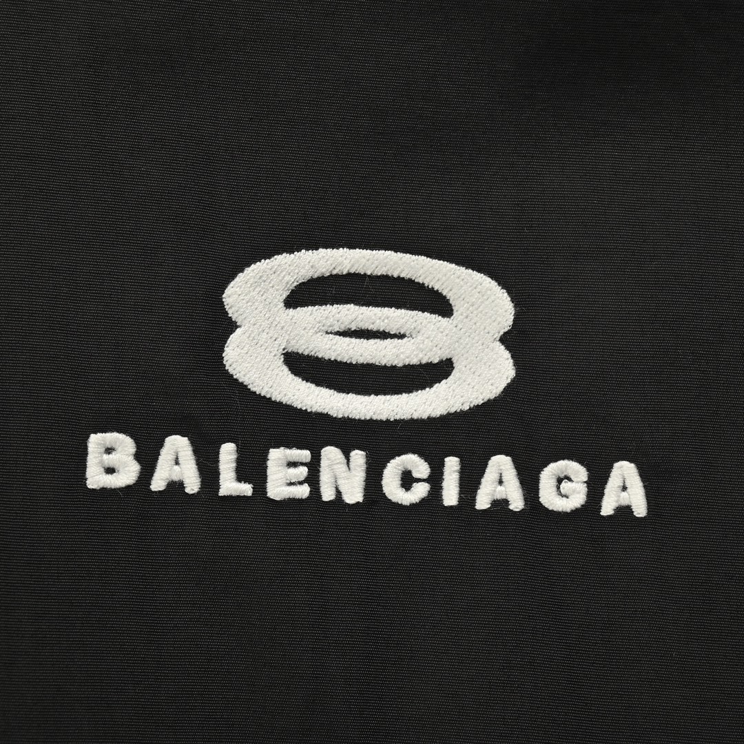 Balenciaga 24Fw double ring letter embroidered jacket