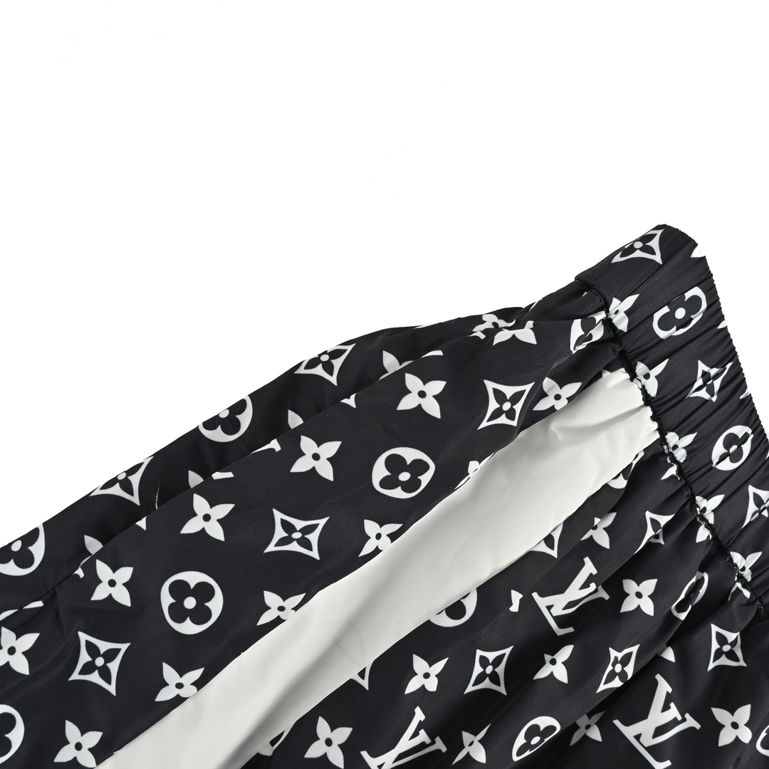 Louis Vuitton 24Fw monogram print contrast trousers
