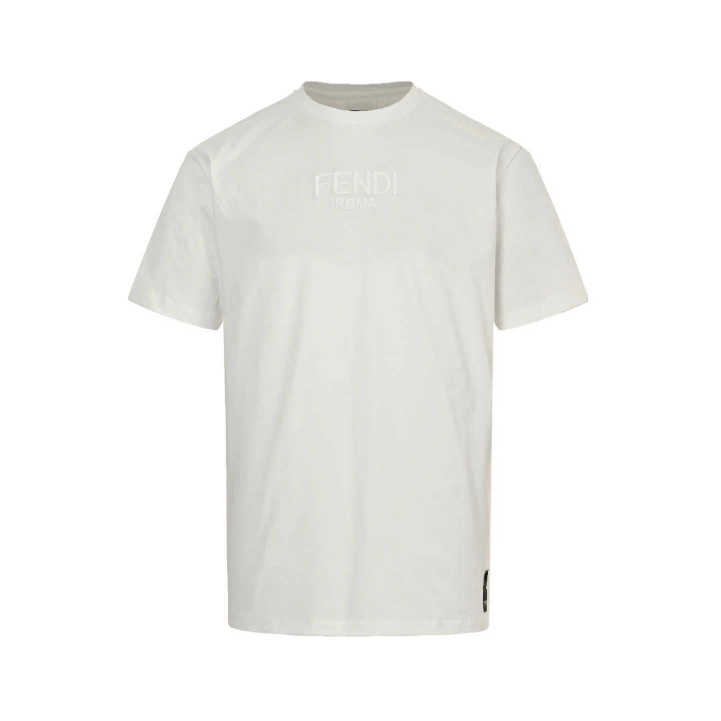Fendi 25ss flocked letter eye print short sleeve