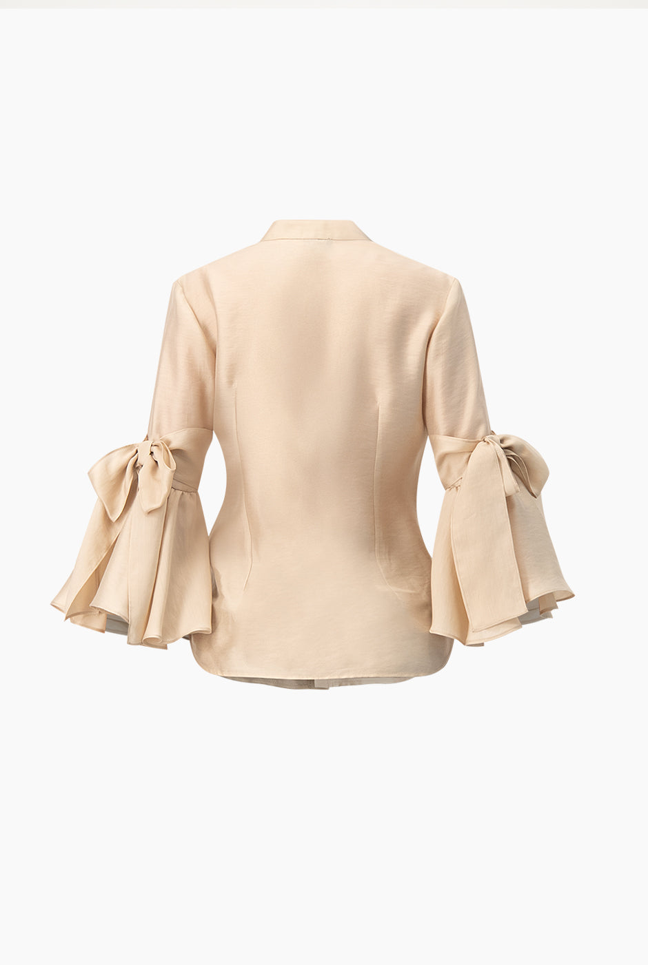 Blusa de manga larga con amarre