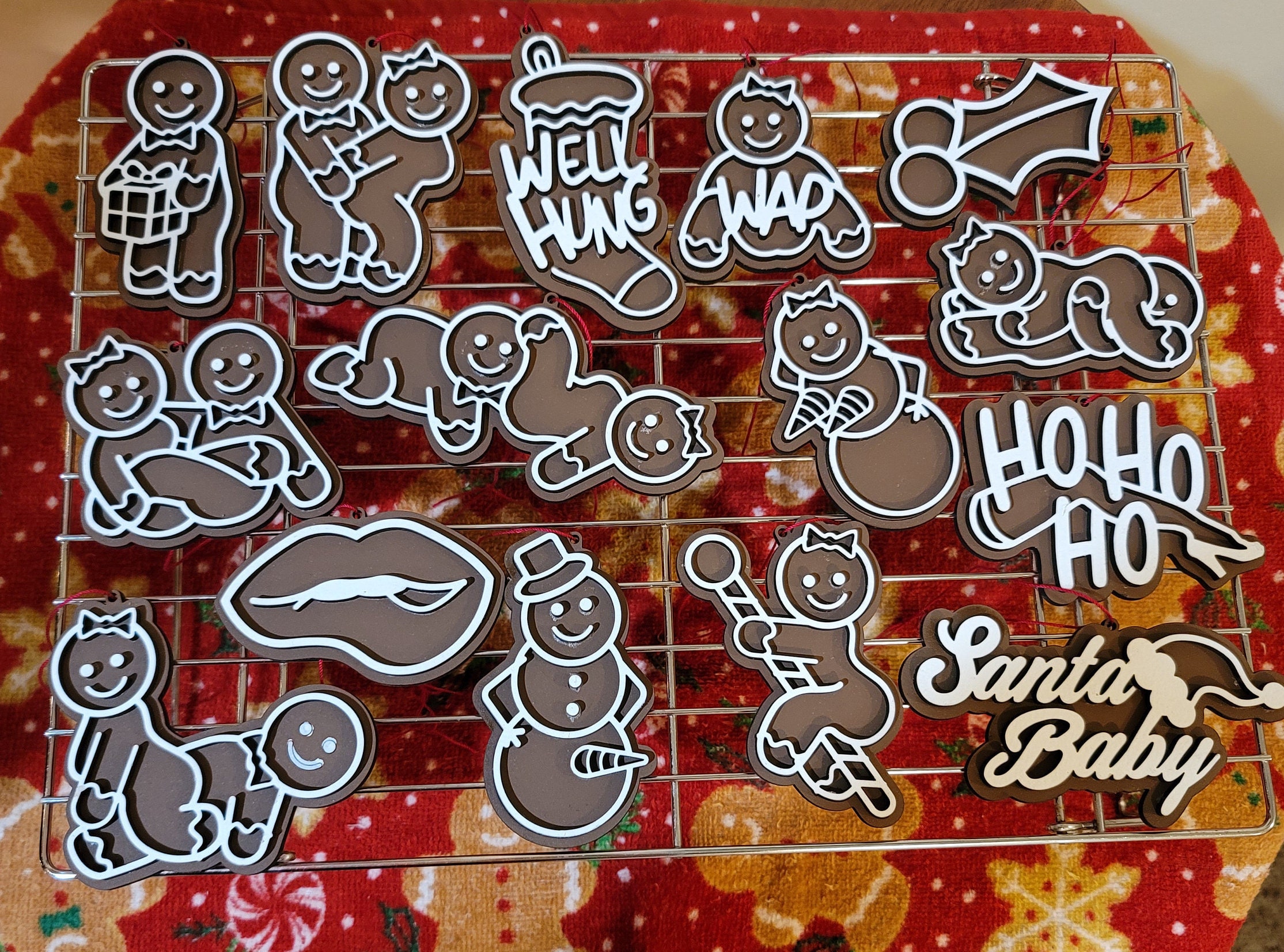 Naughty Gingerbread Ornaments | Hilarious and fun Christmas