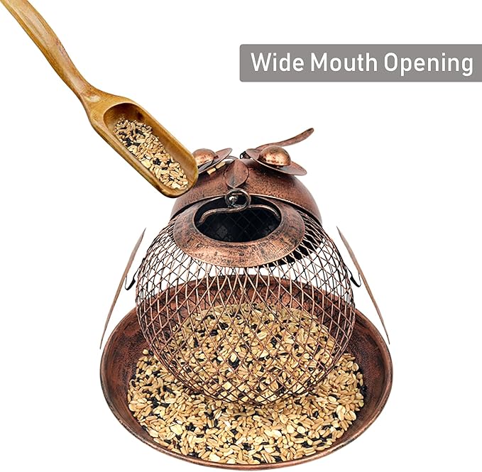 🔥HOT SALE 50% OFF🔥Heavy Duty Copper Metal Mesh Wild Finch Bird Feeder🐦