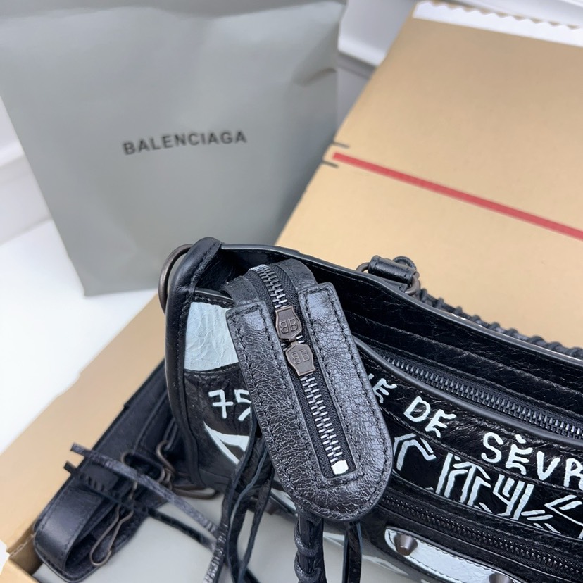 Balenciaga Mini City Graffiti Tote Bag