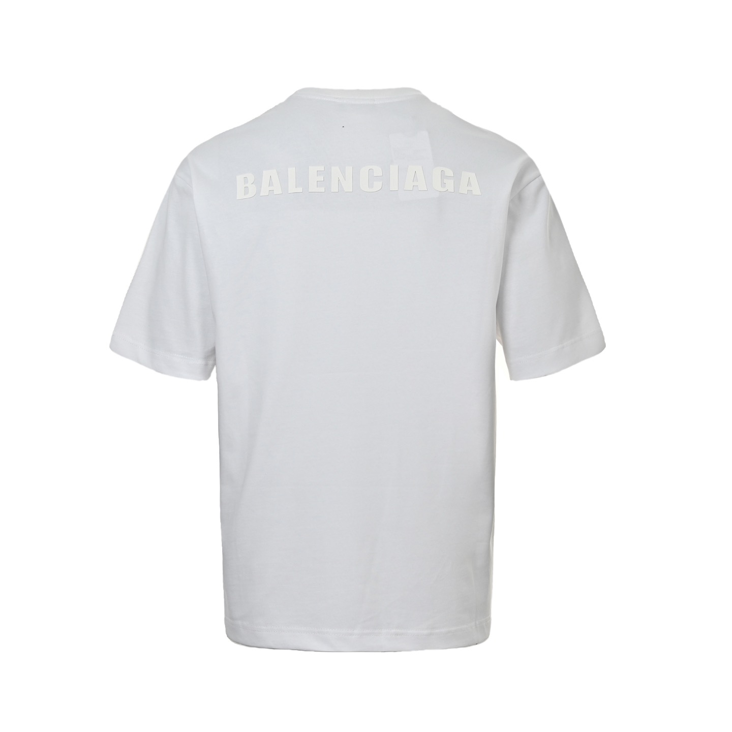 Balenciaga 25ss ring-stamped lettering logo short-sleeved shirt