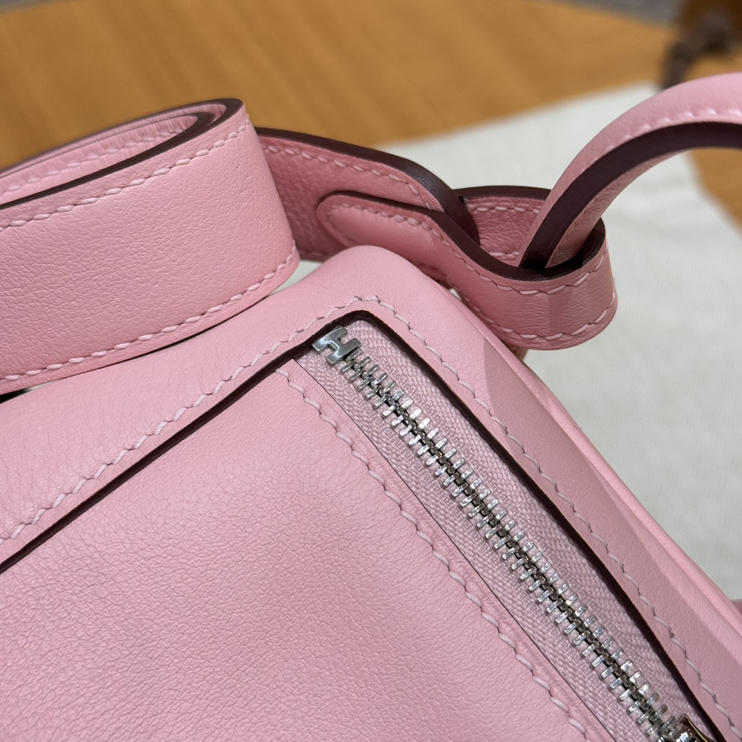 Hermès Mini Lindy 3QRose Sakura Handbag (Handmade to order)