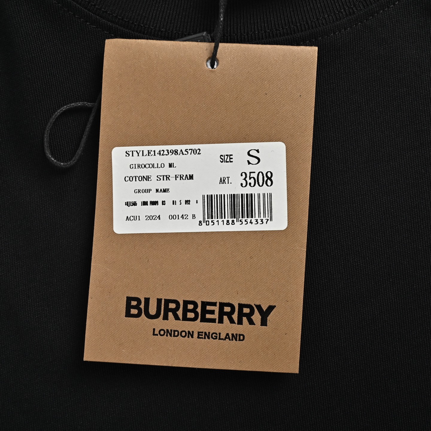 Burberry 25ss leather pocket embroidered warhorse short sleeve