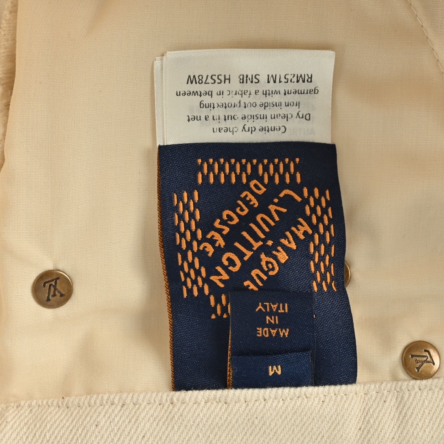 Louis Vuitton 25ss denim shorts with pocket leather label
