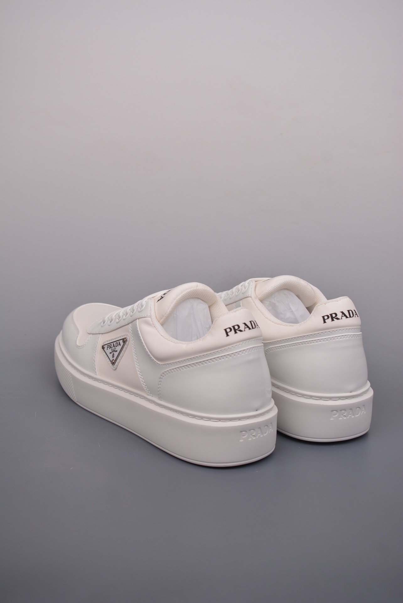 Prada Downtown Low Sneakers Bright White