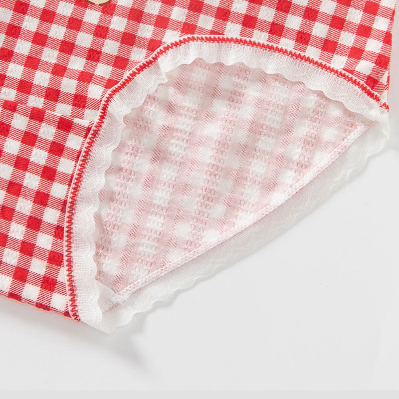 4 Pack Bear Cherry Print Panty Set