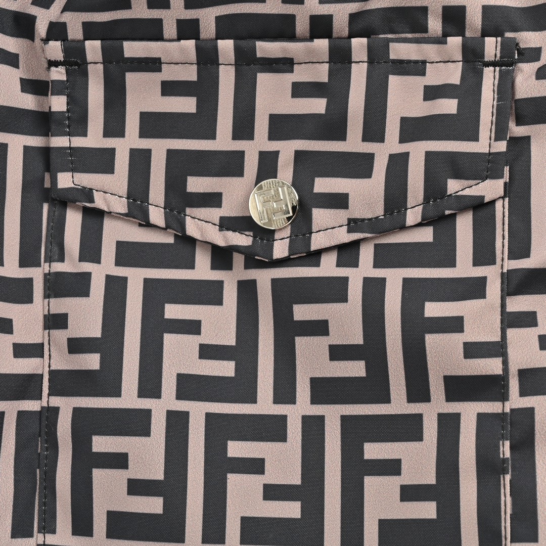 Fendi Classic FF Full Indonesian Dragon Shorts