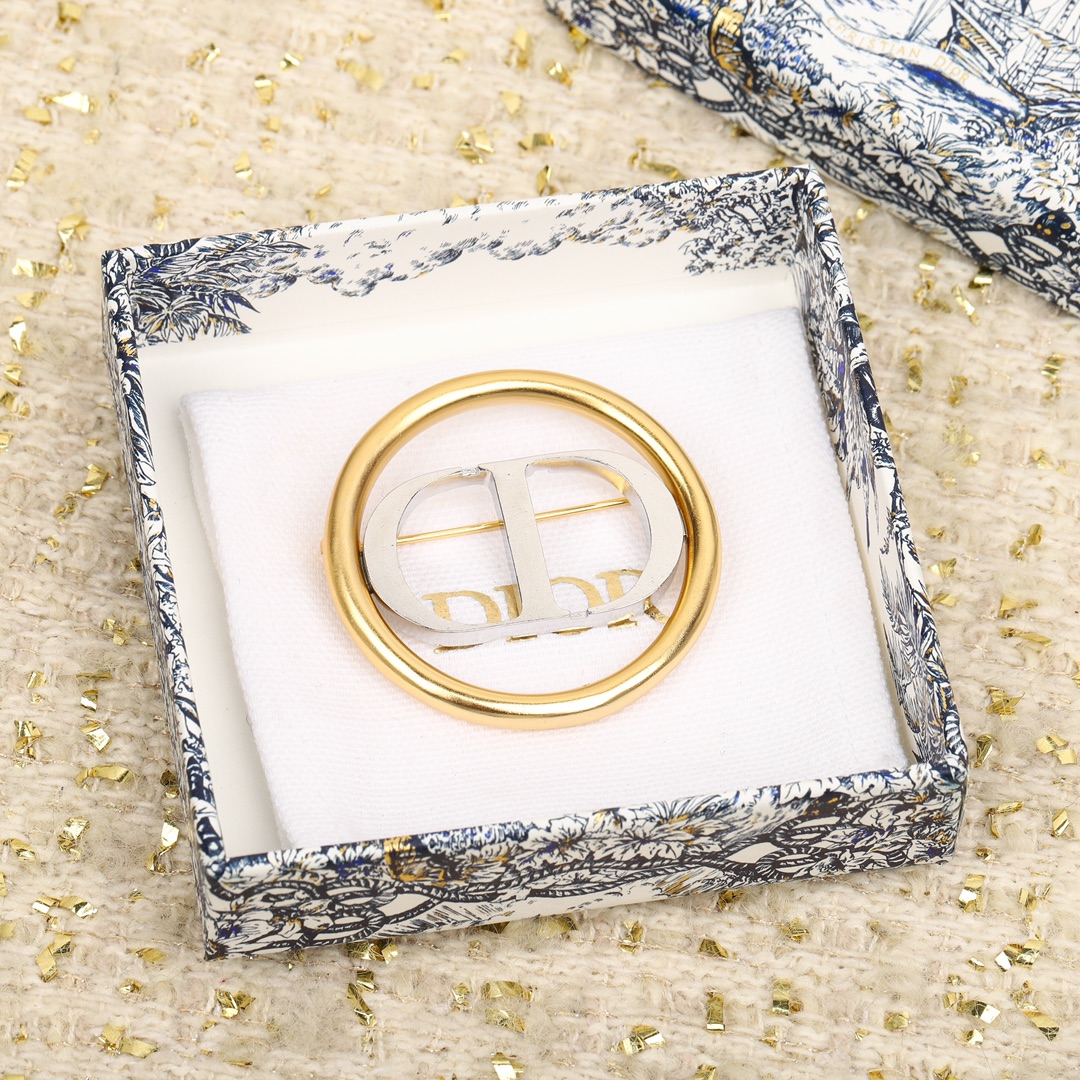 Dior CD Brooch