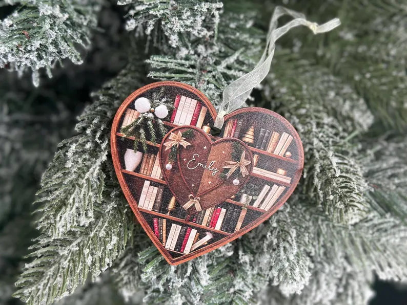 Personalized Christmaas Book Ornament