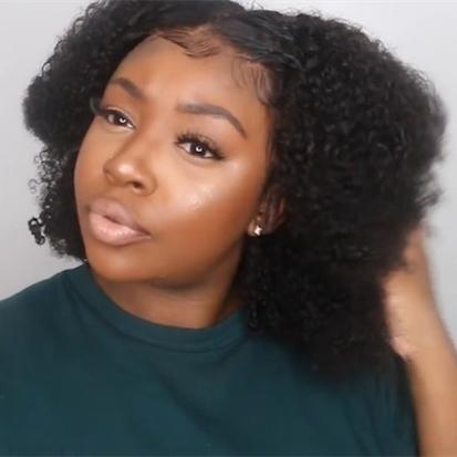 NEW Afro Wig Short Curly Black Brown Wigs for Women