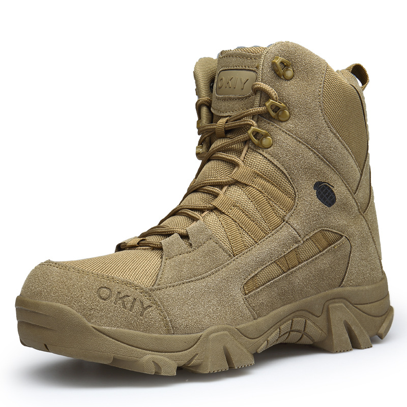 Men's Outdoor Waterproof Hiking Boots Combat Boots