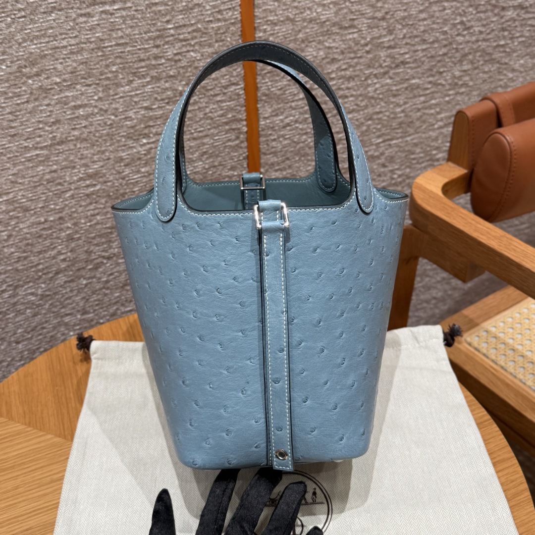 Hermès Picotin 75 Blue Jean (Handmade to order)