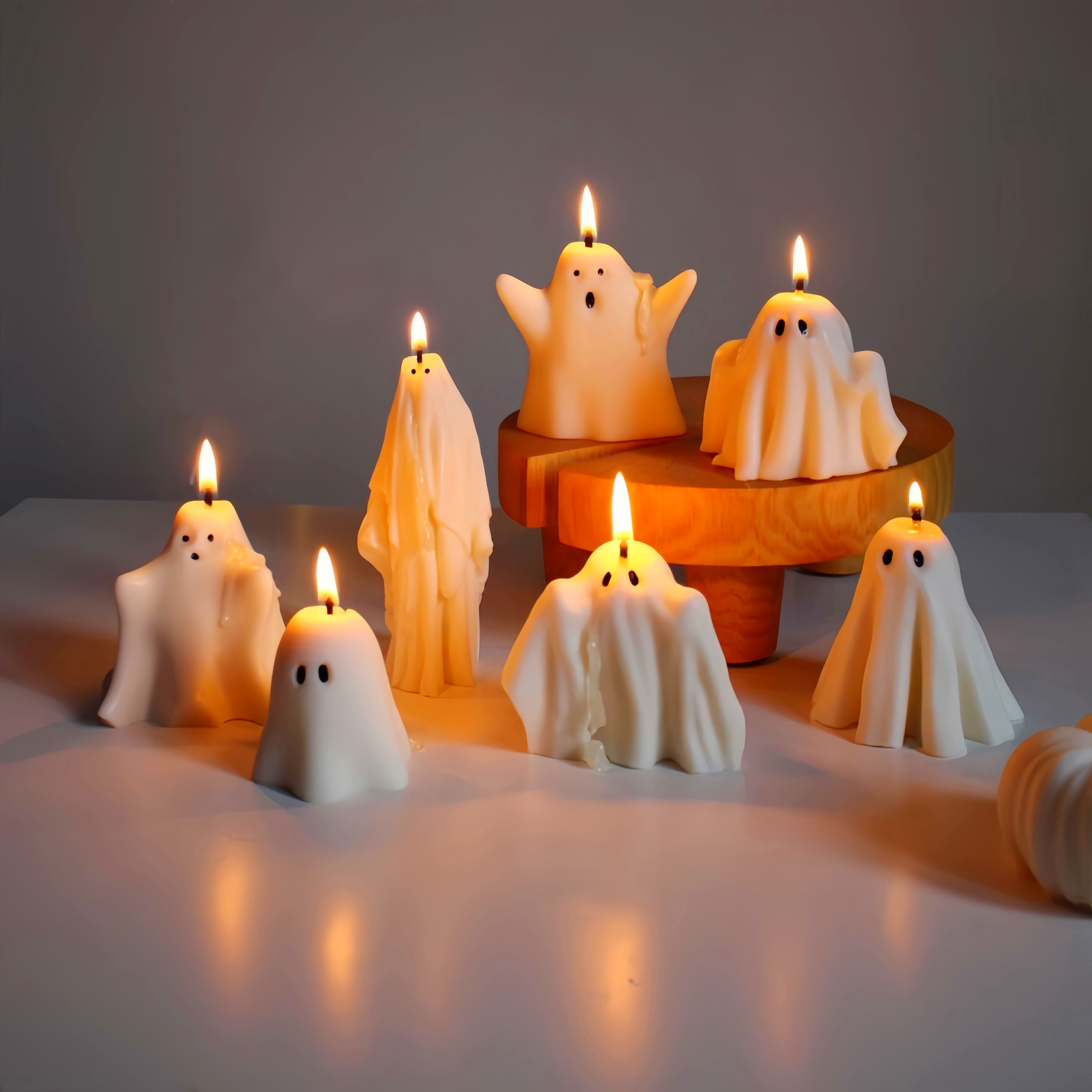 Halloween Cute Ghost Candles