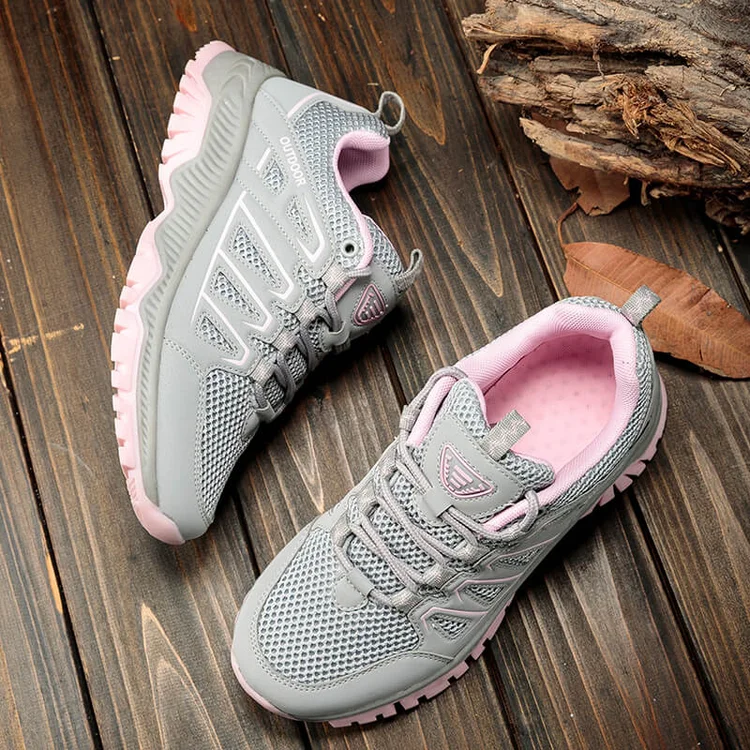 Couple Outdoor Fly Woven Breathable Sneakers
