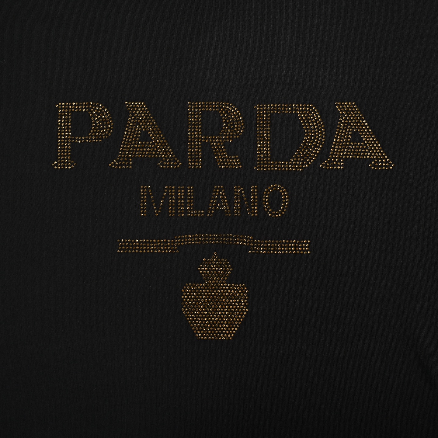 Prada 25ss hot diamond lettering logo short sleeve