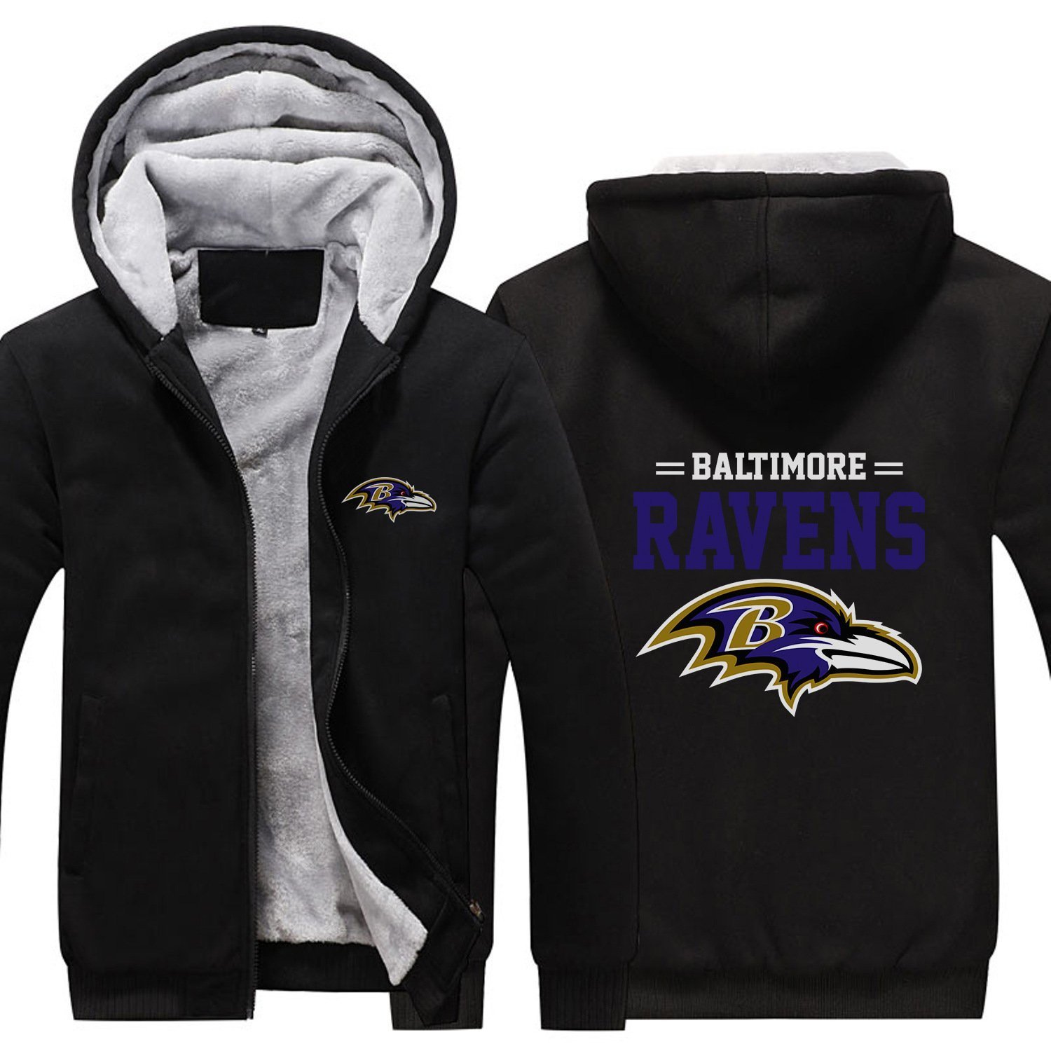 BALTIMORE RAVENS WINTER HOODIE