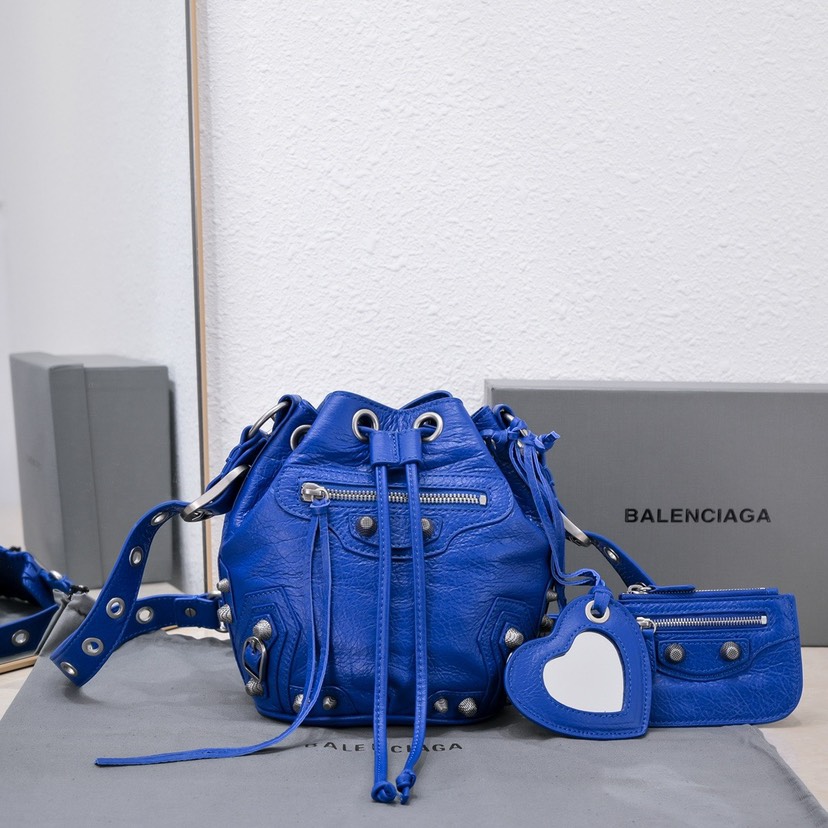 Balenciaga Lecagole Bucket Motorcycle Bag
