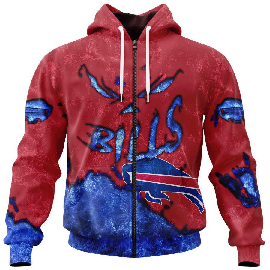 BUFFALO BILLS 3D HOODIE HALLOWEEN001
