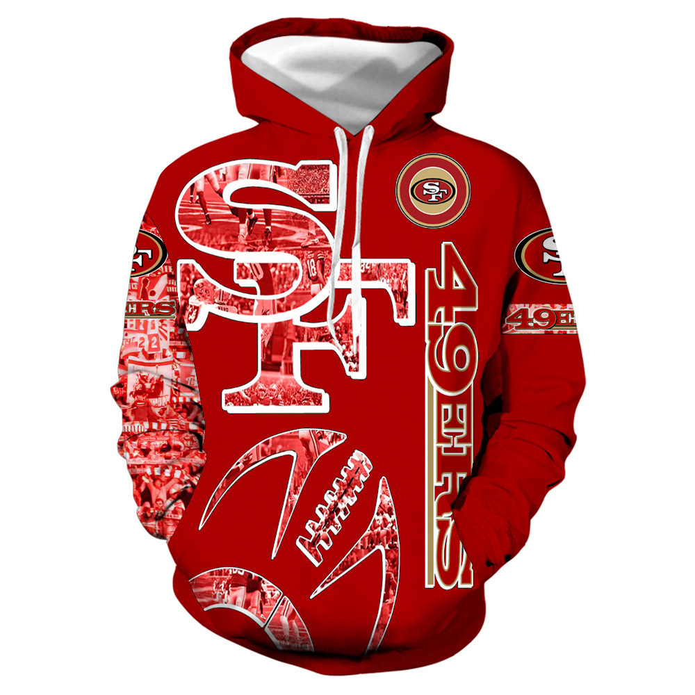 SAN FRANCISCO 49ERS 3D HOODIE SF2210