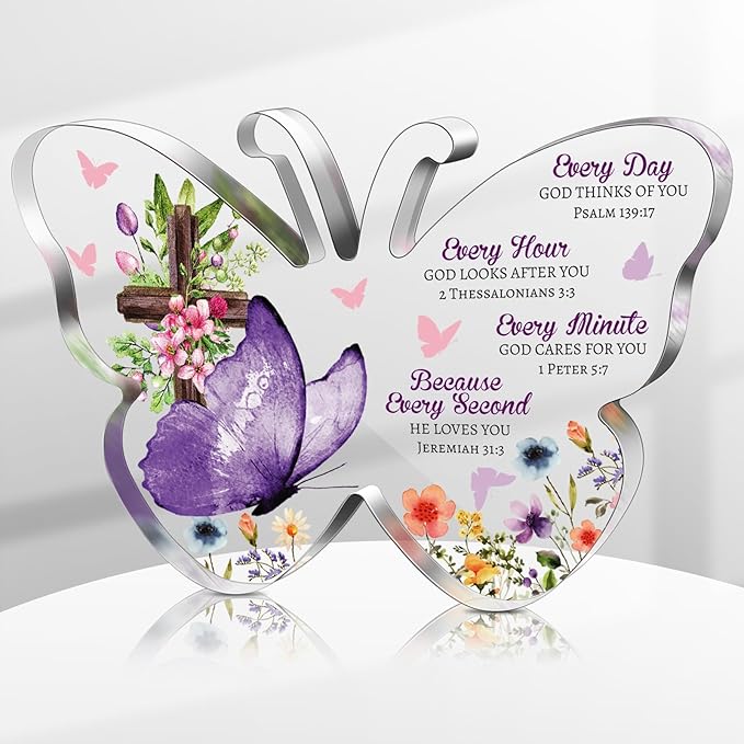 ✝️✝️Inspirational Butterfly - Shaped Christian Acrylic Decor❤️❤️（Mother's Day Gifts）