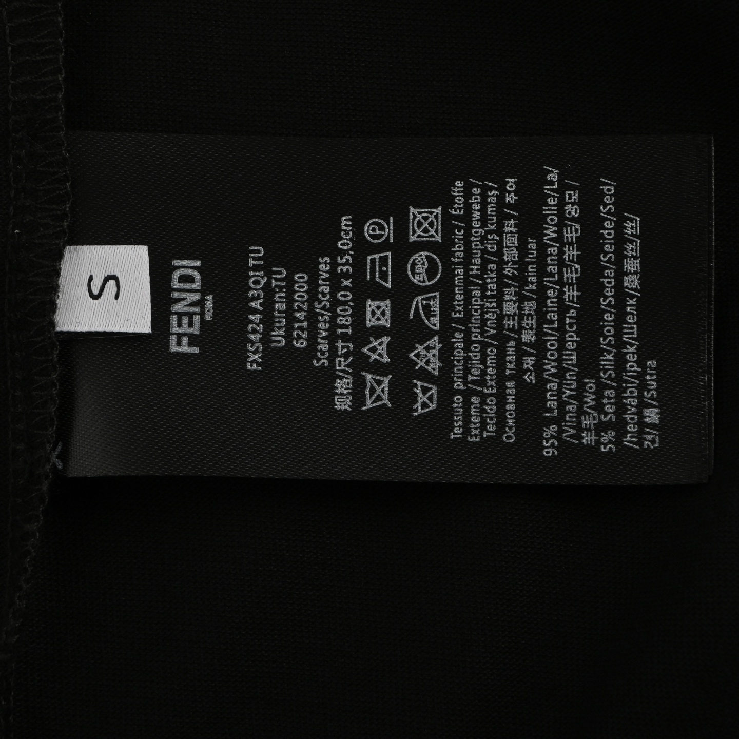Fendi 25ss flocked eyes letter print short sleeves