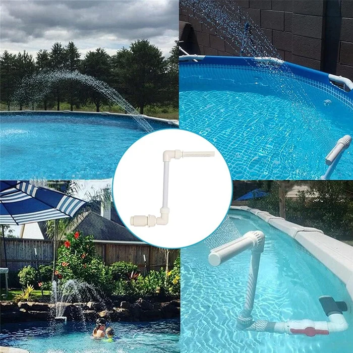 🔥Last Day Promotion-SAVE 50% OFF🔥Adjustable Pool Fountain Sprayer With Adapter🔥For Inground & Hard-Sided Aboveground Swimming Pools - Easy Attach to Return Fitting