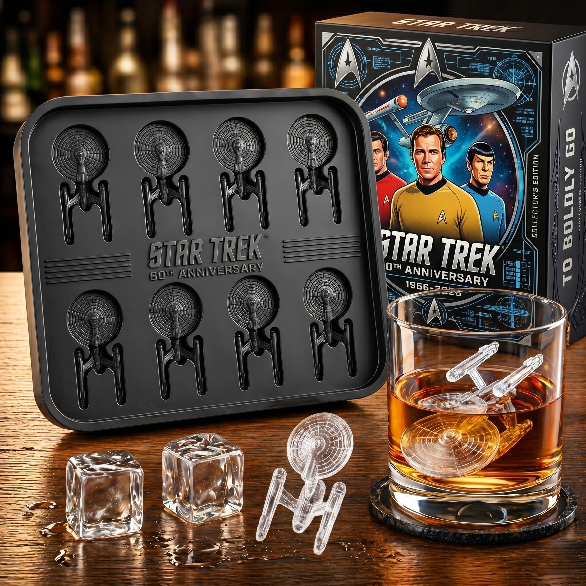 Star Trek 60th Anniversary Ice Mold