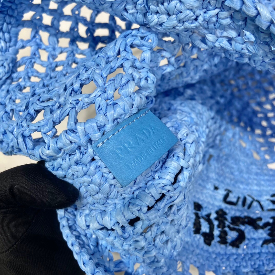 Prada Raffia Tote Bag 1BG393