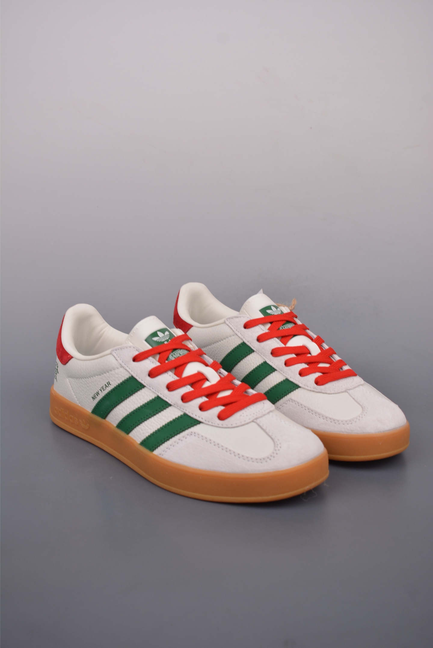 Adidas Samba OG White, Red and Green CH6336