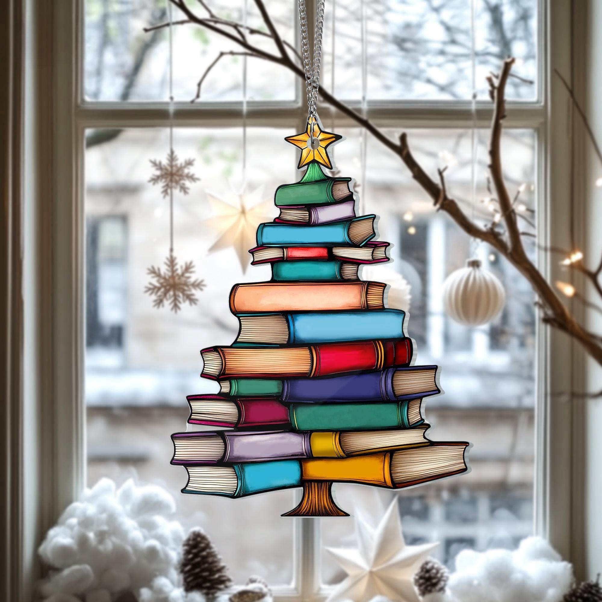 Christmas Book Tree Ornament🎄
