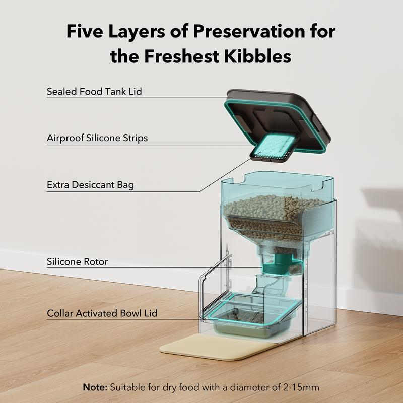 Automatic Cat Feeder | Smart Pet Feeder with App Control & Collar Tag