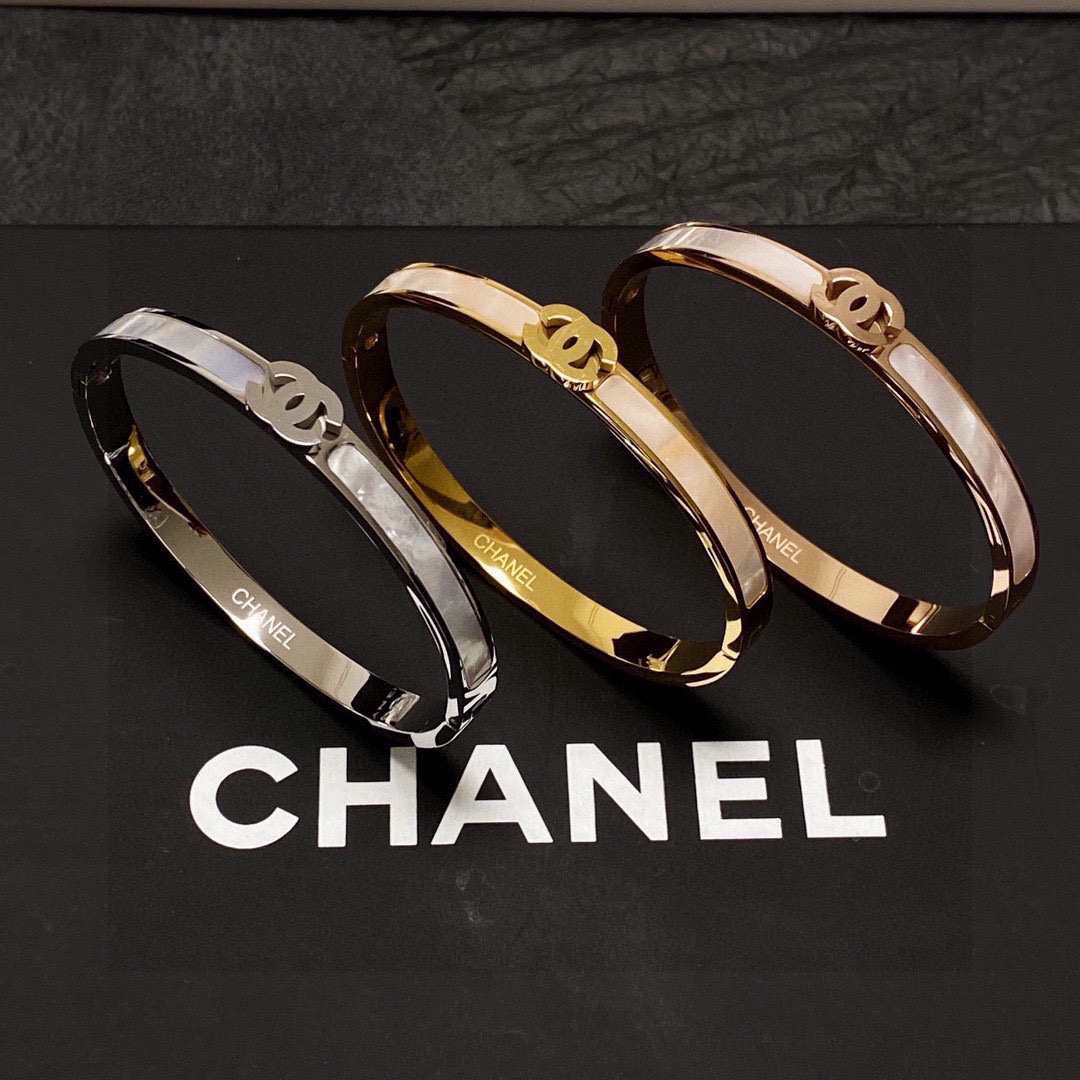 Chanel Mother of Pearl Chunky Bracelet
