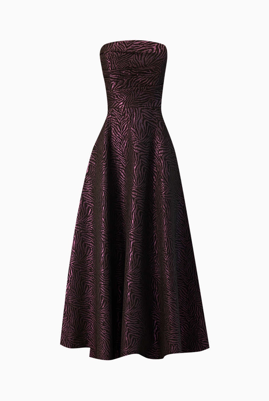 Vestido strapless linea A