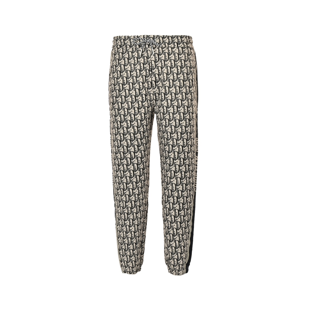 Dior all over print jacquard side webbing trousers set