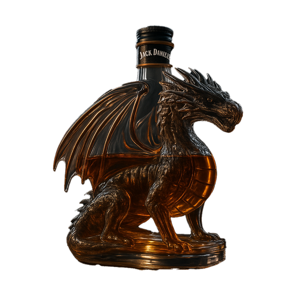 🐉Legendary Dragon Whiskey Bottle – Collector’s Edition, Handcrafted in Glass