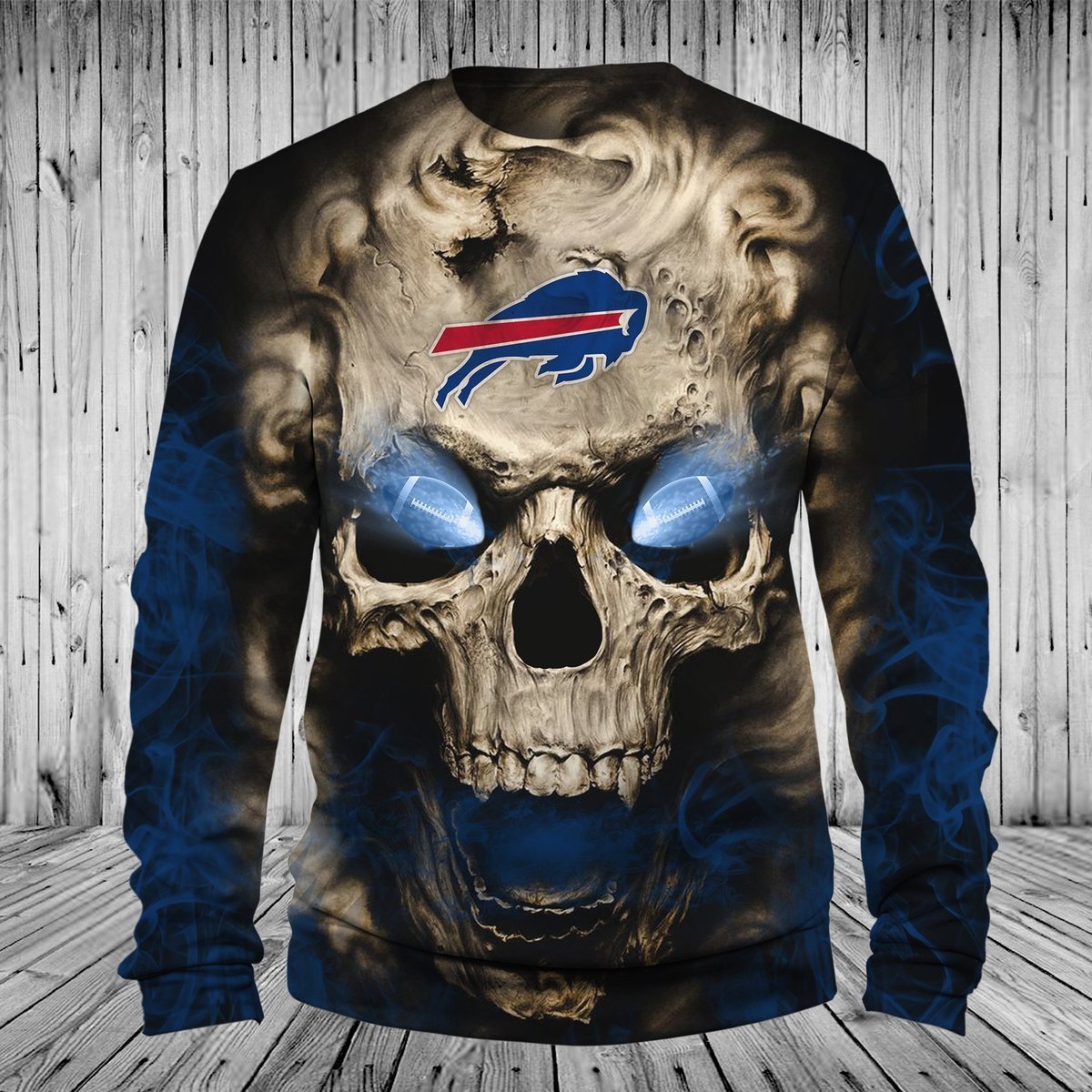 BILLS 3D HOODIE SKULL52