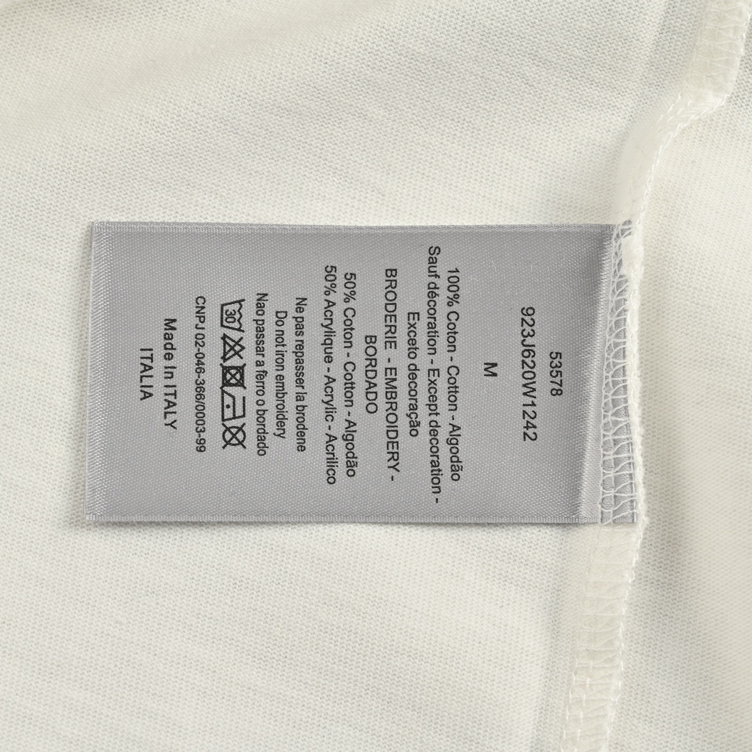 Dior 24ss pocket dinosaur embroidered short sleeve
