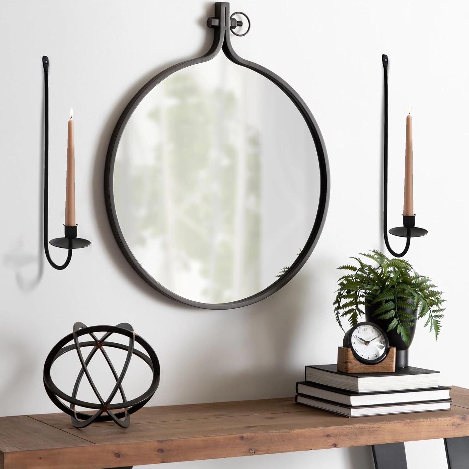 Set of 2 pcs- Metal Wall Mount Taper Candleholders