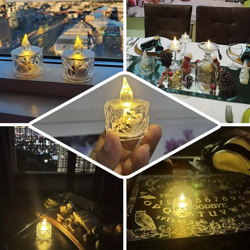 ON SALE🔥3pcs(S/M/L)/SET Crystal Flameless Candle Light-✨Buy 5 Sets Get 3 Sets Free (24 PCS)
