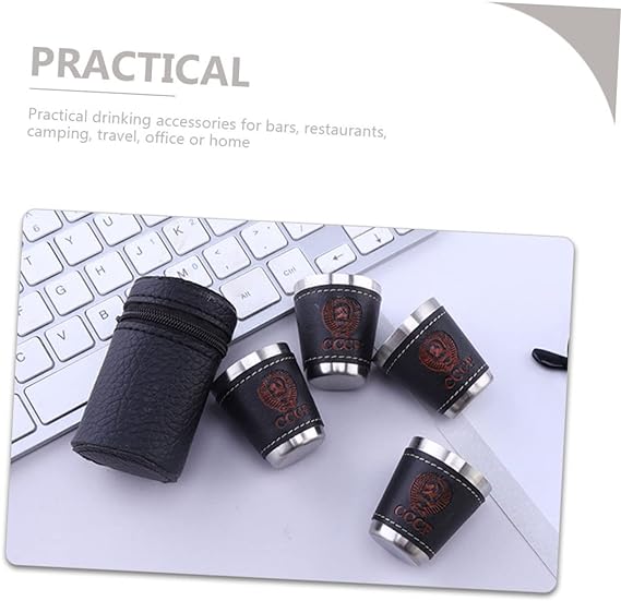 🔥Last Day Promotion-[SAVE 50% OFF]--Portable Stainless Steel Camping Cup 🔥(SET OF 4PCS)-BUY 2 SETS GET 10% OFF