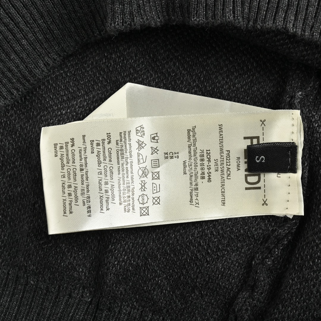 Fendi 24Fw FF all-over jacquard crew neck sweater