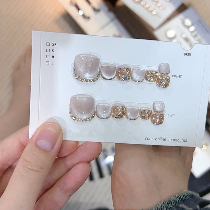 14 Sheets Square Press on Toenails🌈