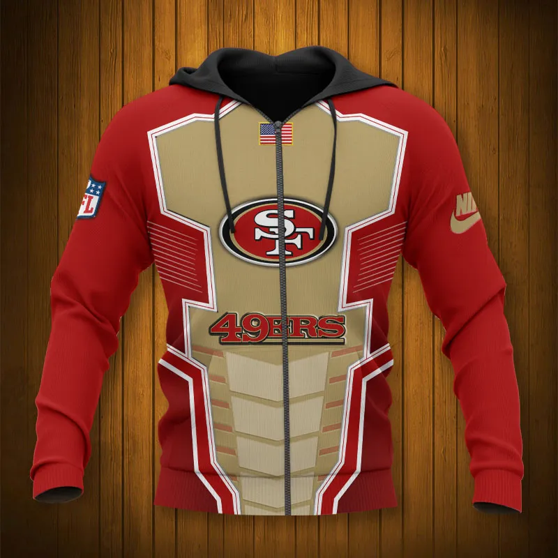 SAN FRANCISCO 49ERS 3D HOODIE TTB4326