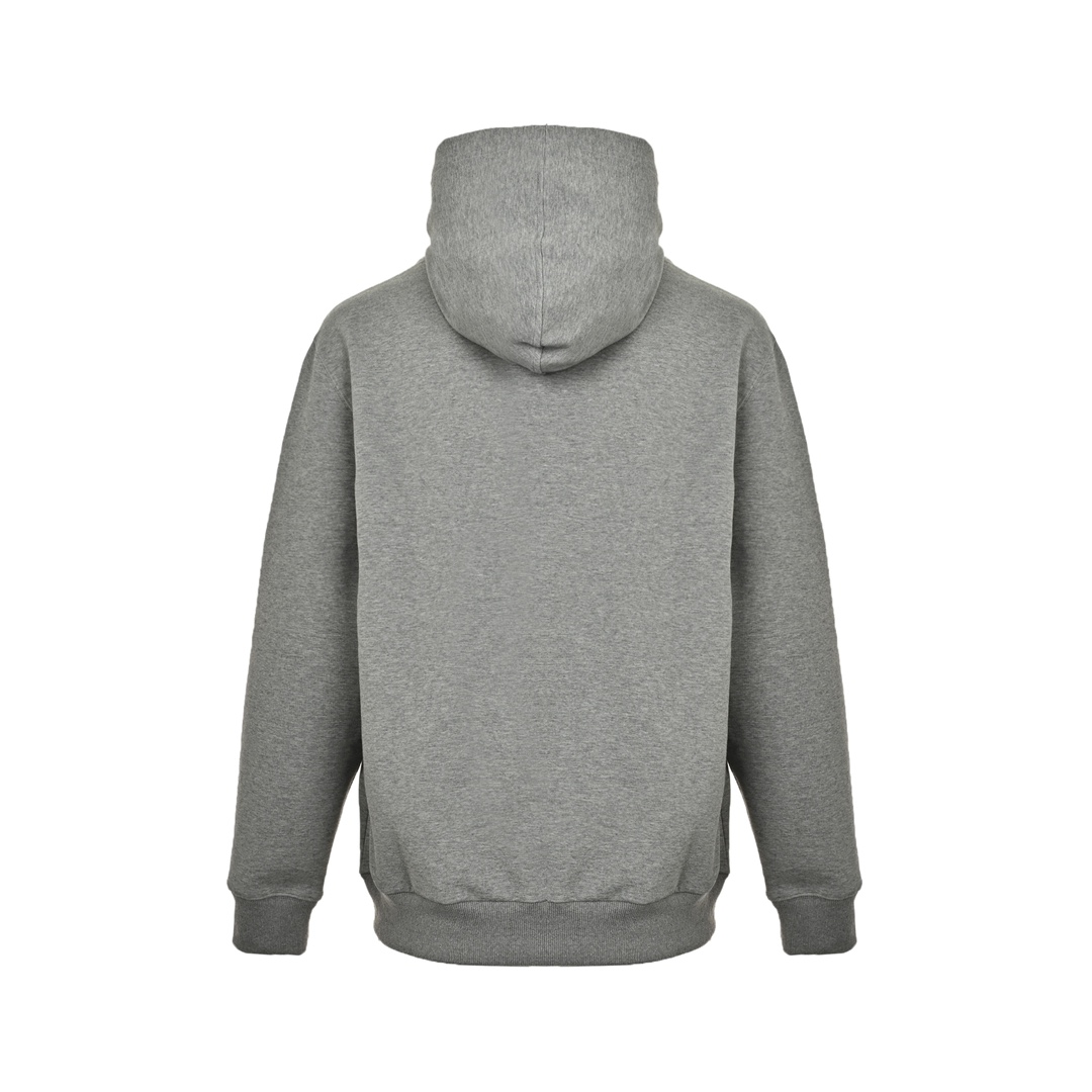 Gucci 24Fw small logo space cotton composite knitted hooded sweatshirt