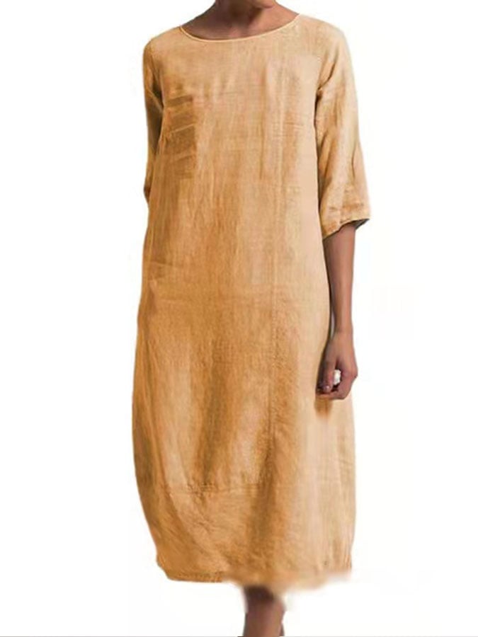 Casual Solid Color Dress