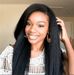 New Kinky Straight Lace Front Basic Cap Affordable Hair
