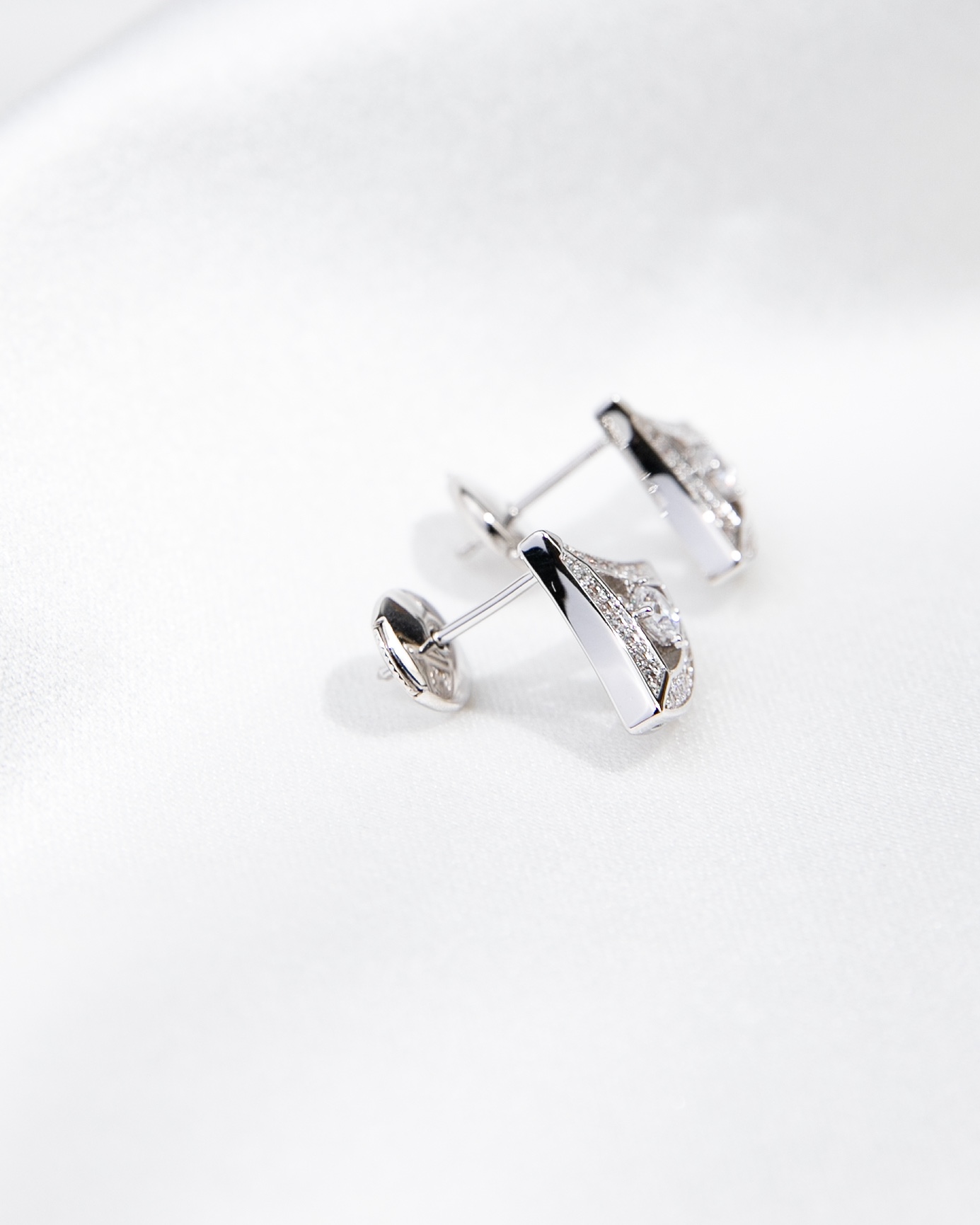 Bulgari B.ZERO 1 series diamond earrings